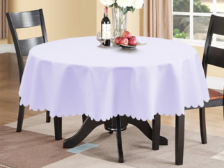 Teflonbevonatú asztalterítő - ferér, lila árnyalattal - kör alakú