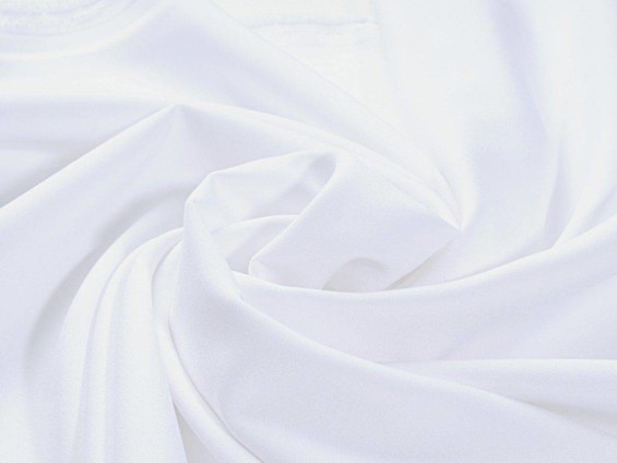 Egyszínű dekoratív anyag RONGO fehér színű - szélesség 150 cm