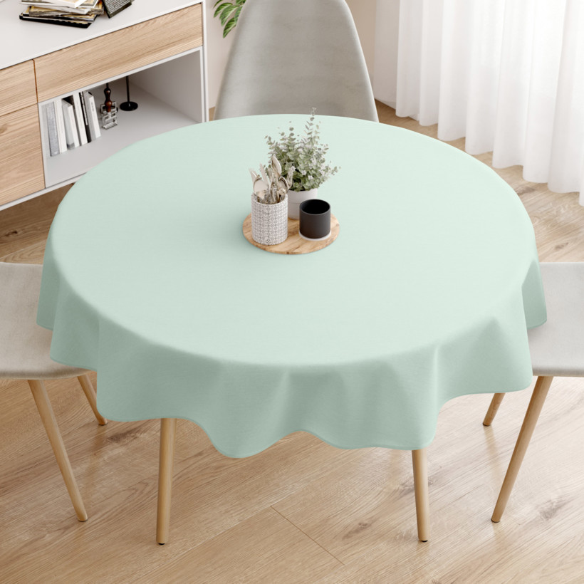 LONETA dekoratív asztalterítő - zsályaszínű - kör alakú starý
