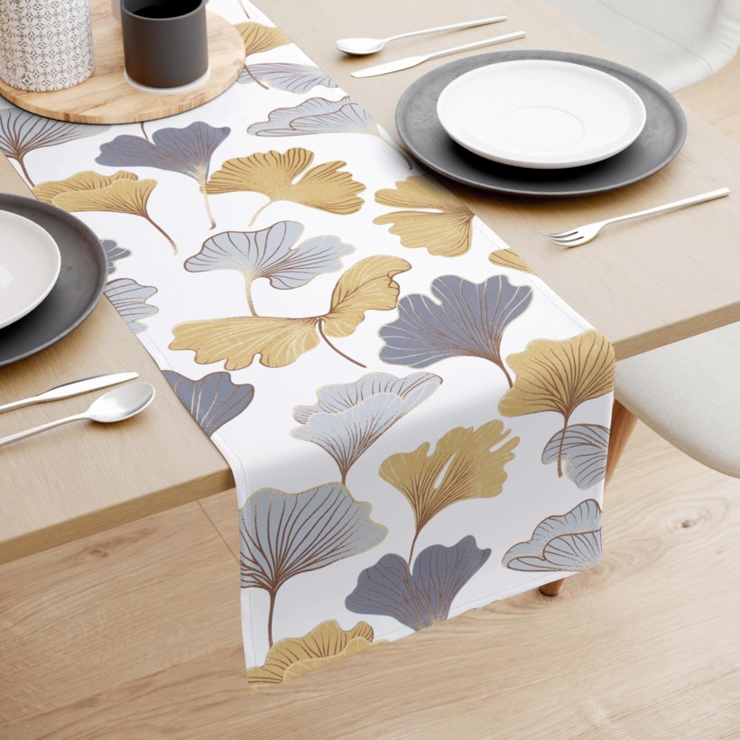 Pamut asztali futó - páfrányfenyő levelek