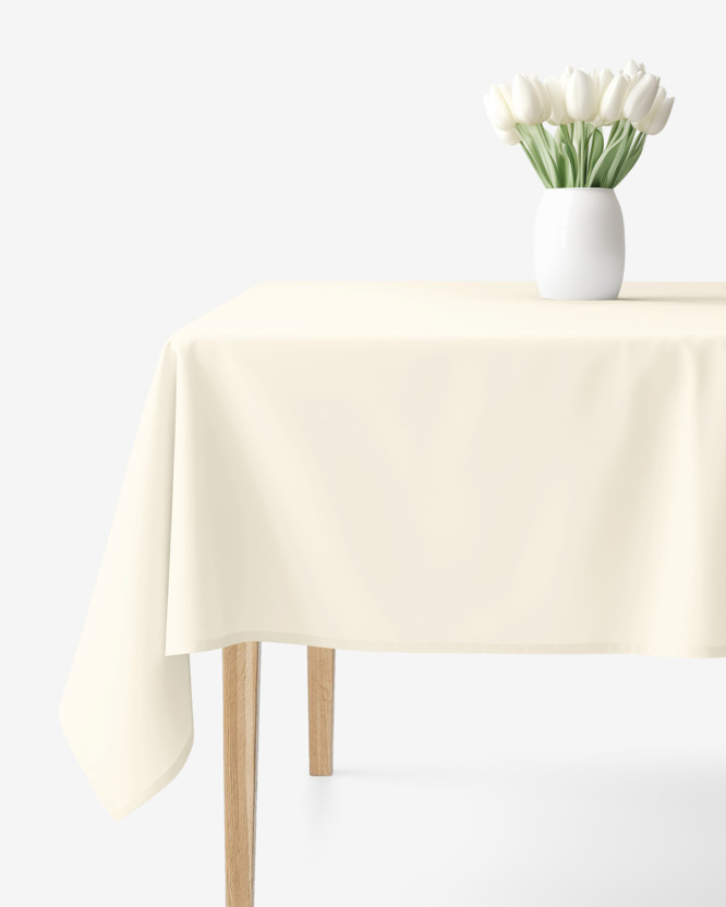 Dekoratív asztalterítő Rongo Deluxe - krémszínű, szatén fényű