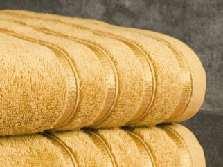 Bambuszszálas törölköző és fürdőlepedő BAMBOO LUX  - aranyszínű