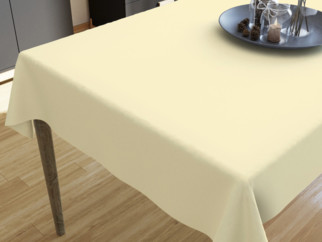 Pamut asztalterítő - krémszínű