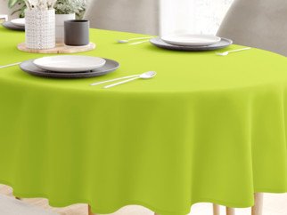 LONETA dekoratív asztalterítő - zöld - ovális