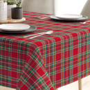 LONETA dekoratív asztalterítő - nagy piros kockás