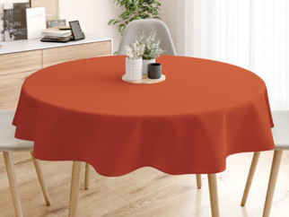 LONETA dekoratív asztalterítő - tégla színű - kör alakú