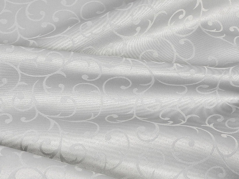 Luxus teflon szövet terítőknek - Szürke összekötő rajzolású