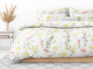 Pamut ágyneműhuzat - virágzó réti virágok