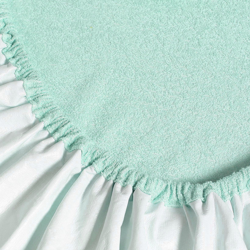 Nem áteresztő frottír matracvédő kiságyba - mentol színű