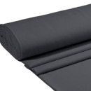 Egyszínű dekoratív anyag RONGO sötétszürke színű - szélesség 150 cm