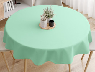 LONETA dekoratív asztalterítő - mentaszínű - kör alakú