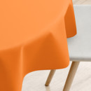 Pamut asztalterítő - narancssárga - kör alakú