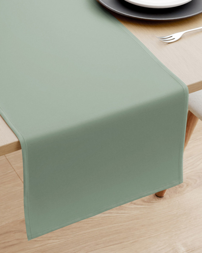 Pamut asztali futó - Zsálya színű