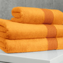 Micro Exclusive frottír törölköző és fürdőlepedő - narancssárga