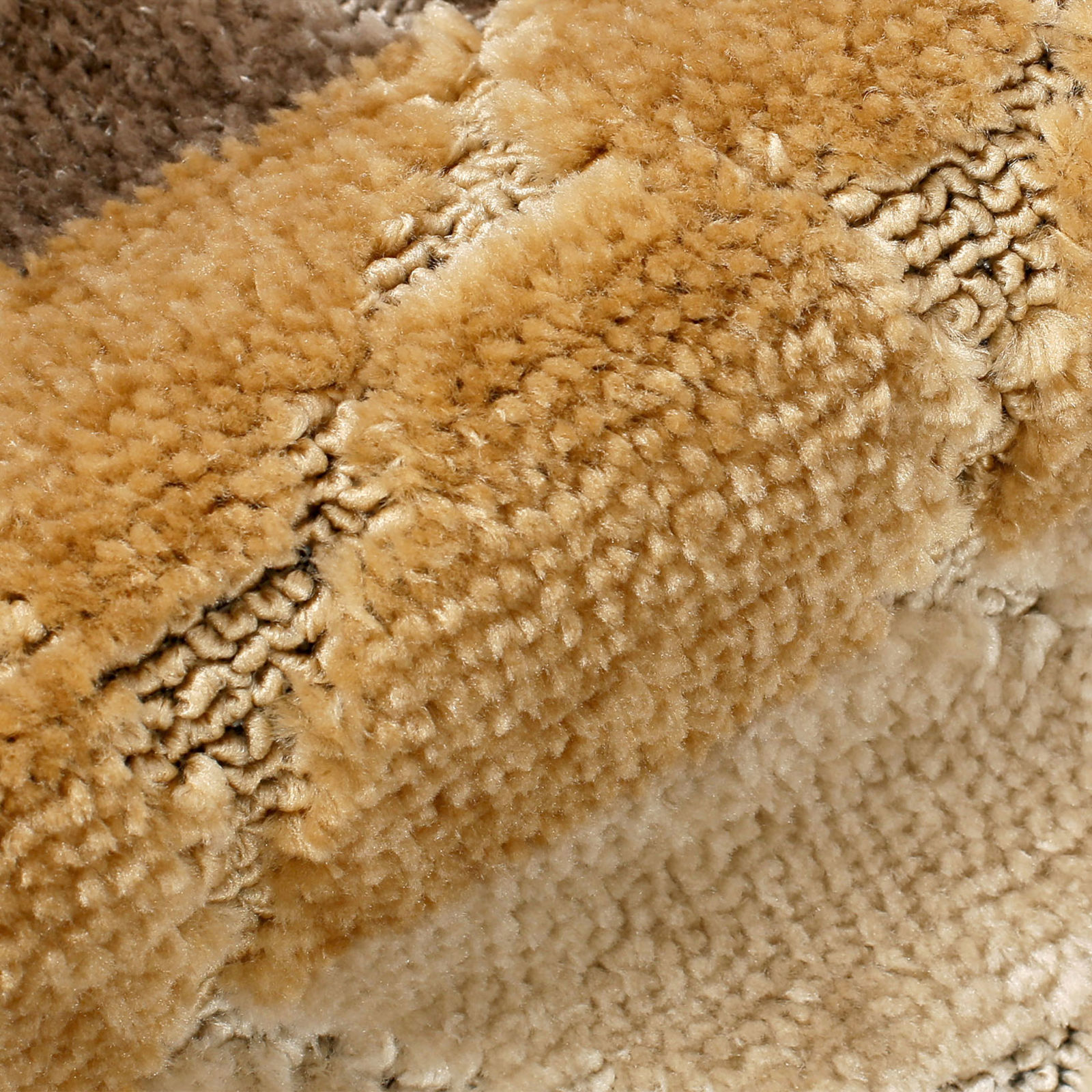Extra sűrűn szőtt fürdőszobai szőnyeg - bézs csíkok 50x40 cm