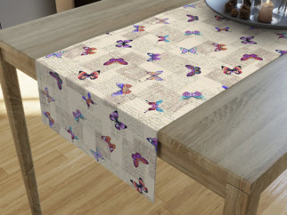 LONETA dekoratív asztali futó - színes lepkék
