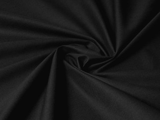 Egyszínű pamutvászon - SUZY fekete, méteráru szél. 145 cm